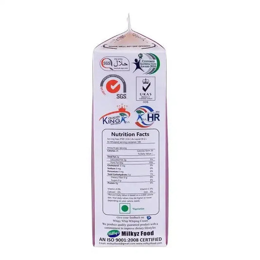 Whipy Whip Whipping Cream 1KG Pack Only for Lahore