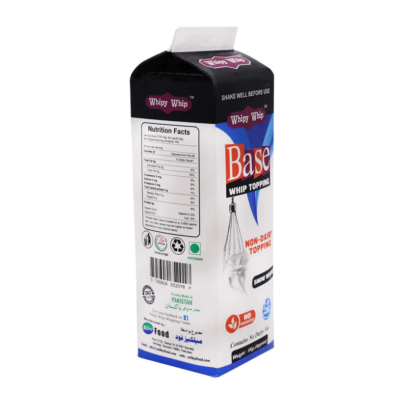 Whipy Whip Base Whip Topping Cream 1Kg
