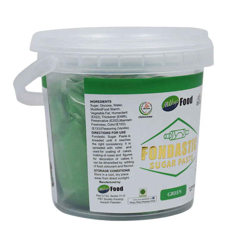 Milkyz Food Fondastic Green Fondant Sugar Paste 500gm