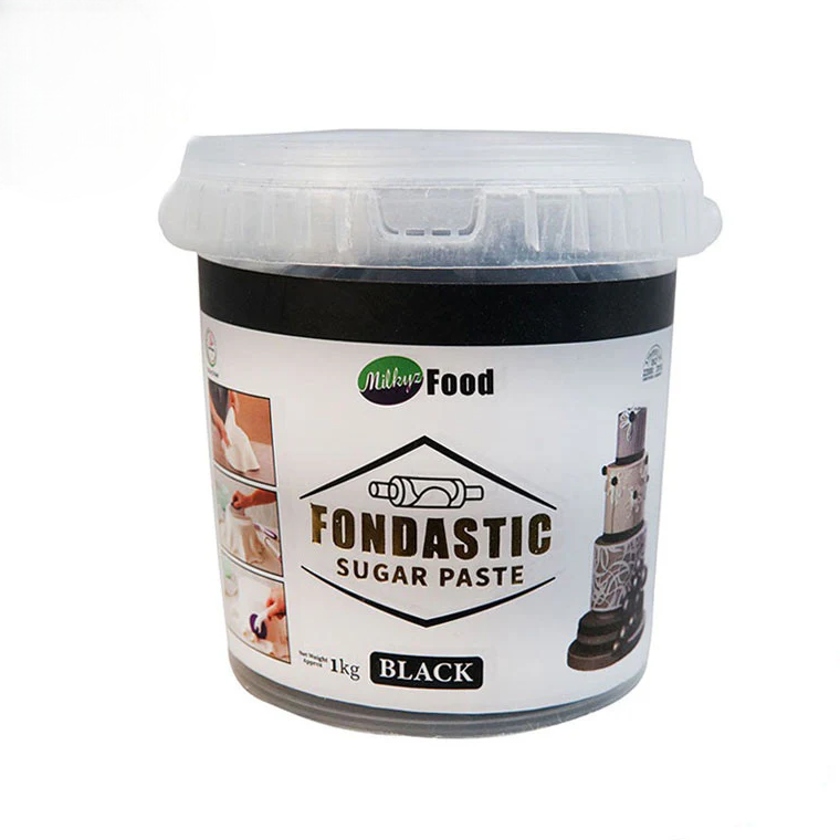 Milkyz Food Fondastic Black Fondant Sugar Paste 1Kg