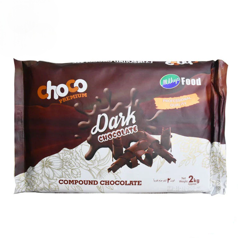 Milkyz Food Premium Dark Chocolate Compound 2KG Pack