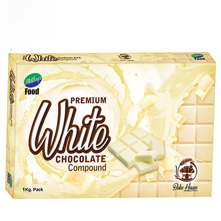 Milkyz Food Premium White Chocolate Compound 1KG Pack