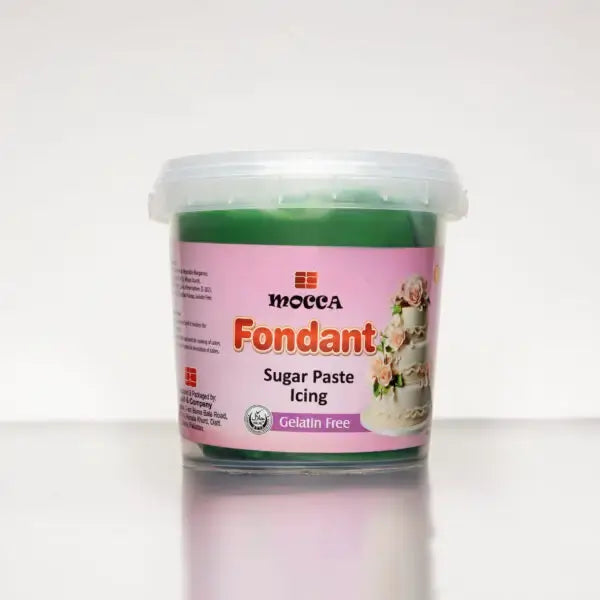 Mocca Green Fondant Sugar Paste 1kg – Soft & Vibrant Icing for Creative Cake Designs
