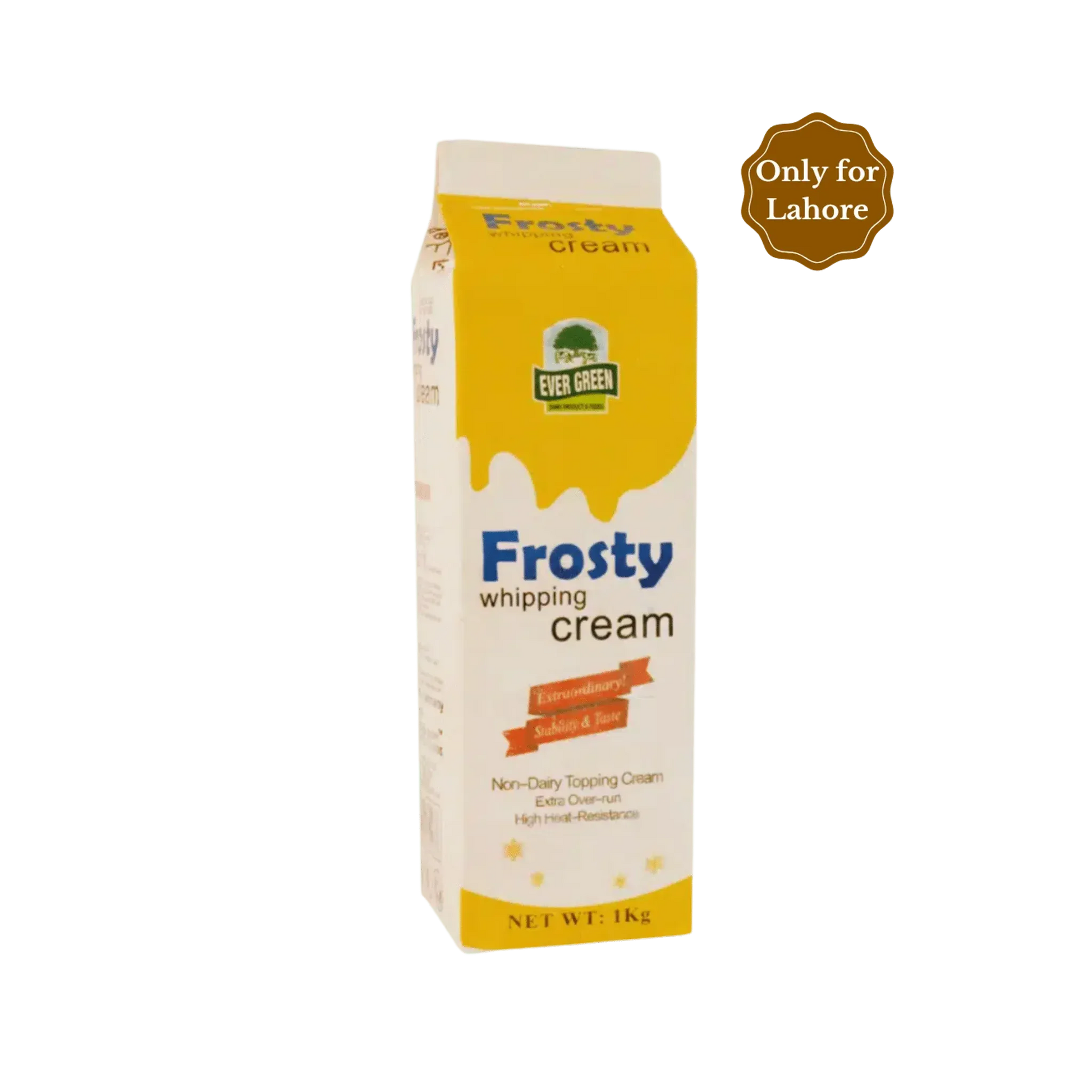 Frosty Whipping Cream 1kg,  Lahore delivery, perfect for baking, cakes, and desserts