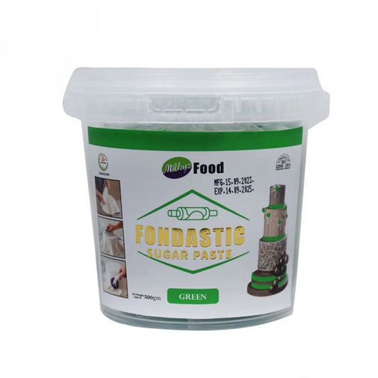 Milkyz Food Fondastic Green Fondant Sugar Paste 500gm