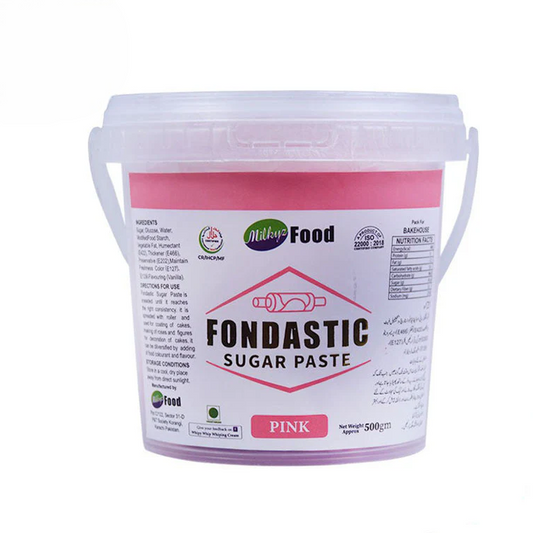 Milkyz Food Fondastic Pink Fondant Sugar Paste 500gm
