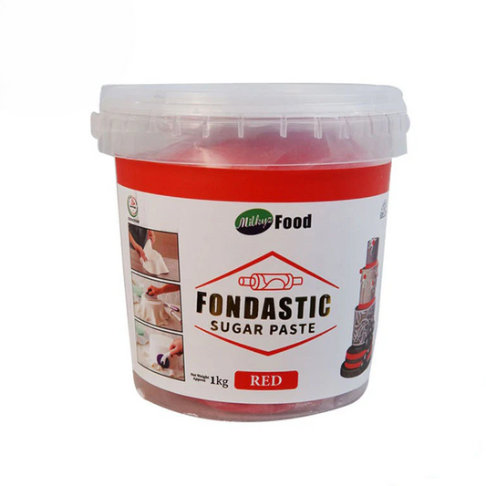 Milkyz Food Fondastic Red Fondant Sugar Paste 1Kg