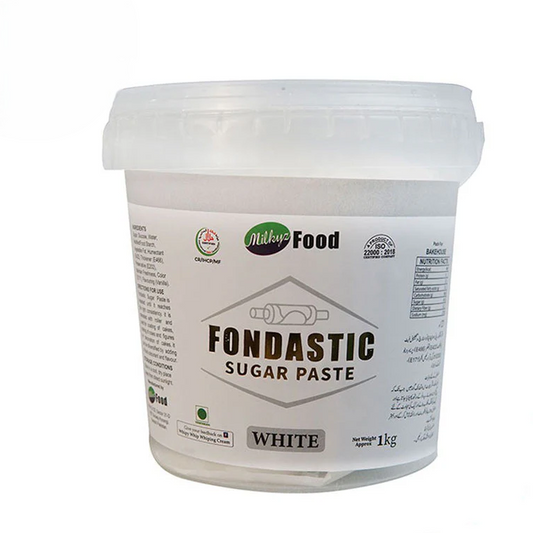 Milkyz Food Fondastic White Fondant Sugar Paste 1Kg