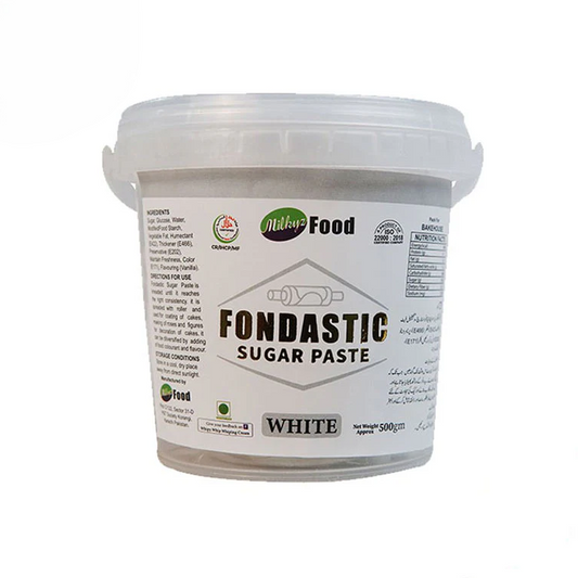 Milkyz Food Fondastic White Fondant Sugar Paste 500gm