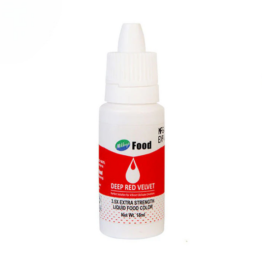 Milkyz Food Liquid Food Color Deep Red Velvet 18ML Dropper Bottle