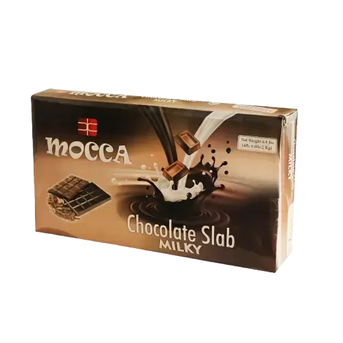 Mocca Milky Chocolate Slab 2kg | Rich & Creamy Milk Chocolate Bar