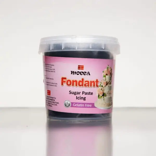Mocca Black Fondant Sugar Paste 1kg – Smooth Cake Covering & Decorating Paste