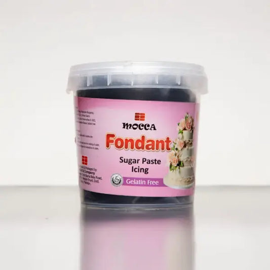 Mocca Black Fondant Sugar Paste 1kg – Smooth Cake Covering & Decorating Paste