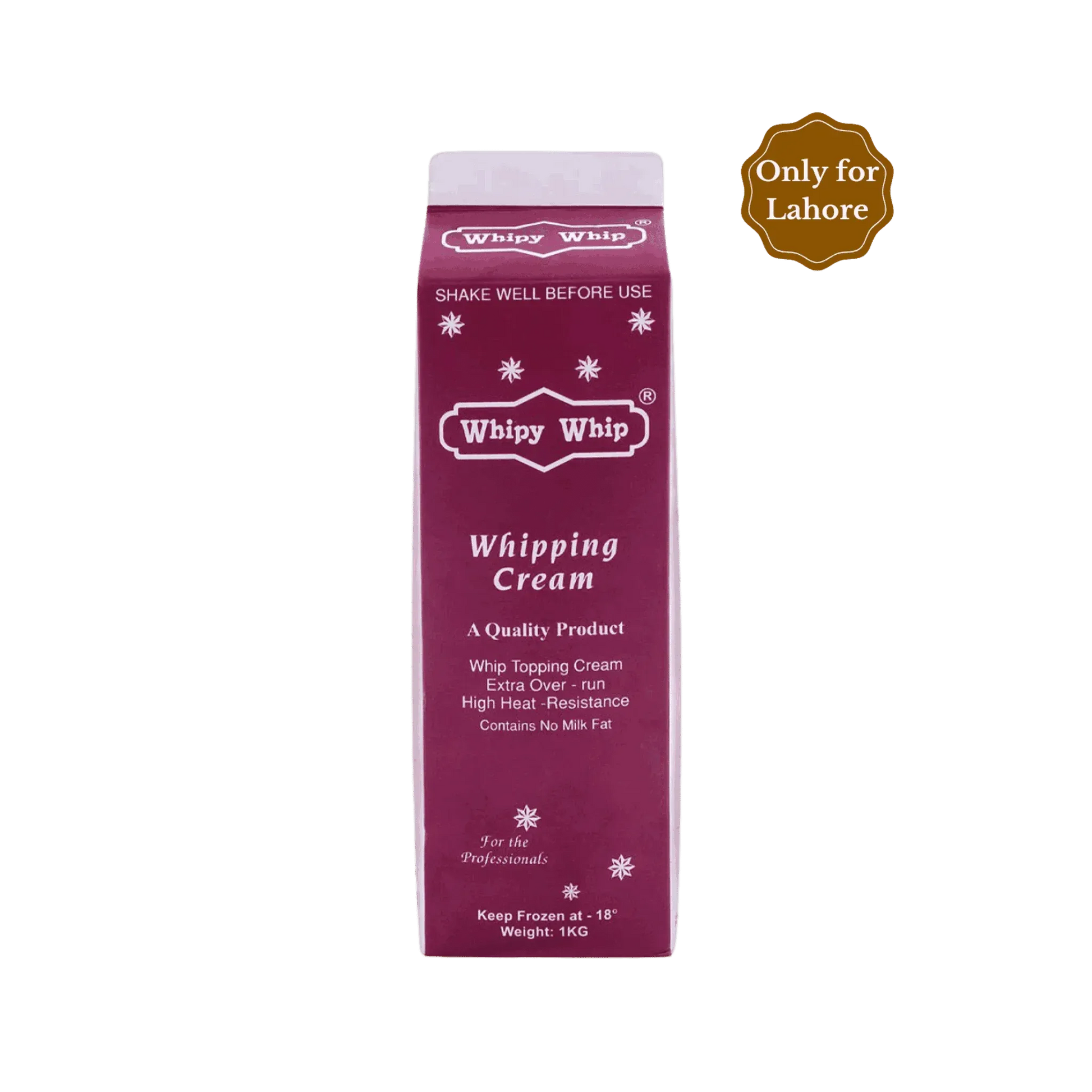 Whipy Whip Whipping Cream 1kg,  Lahore delivery, perfect for bakeries