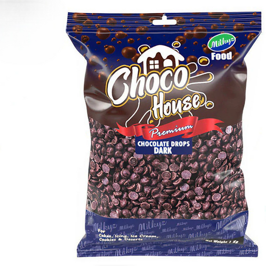 Milkyz Food Choco House Black Chocolate Chip 1KG Pack