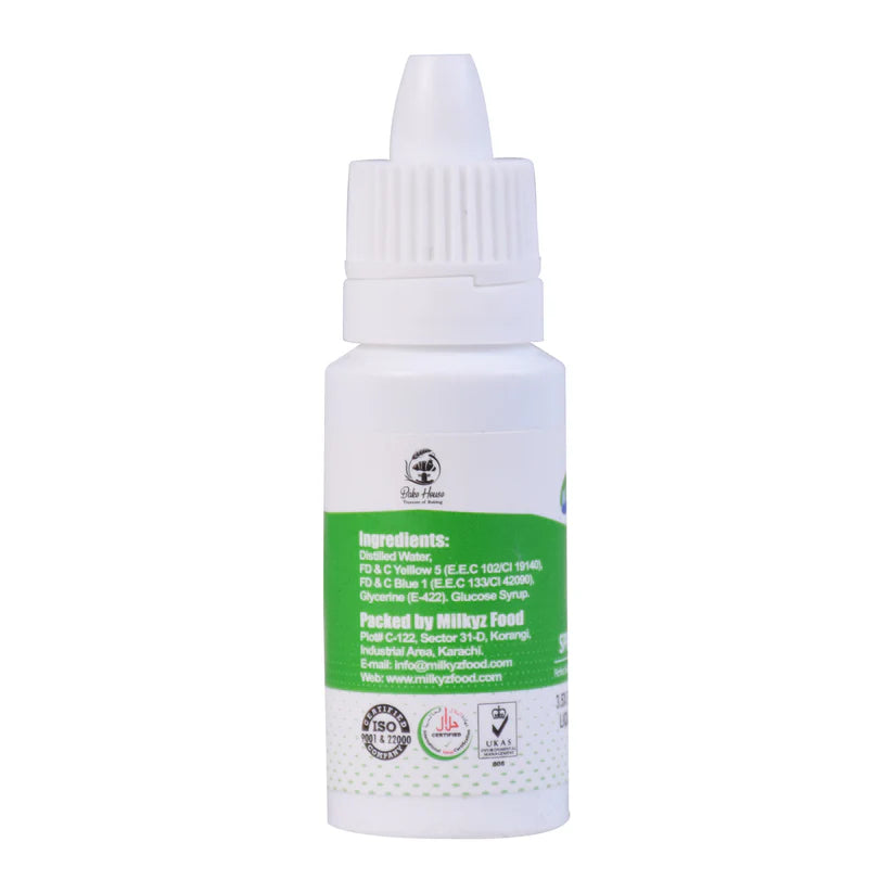 Milkyz Food Liquid Food Color Spring Green 18ML Dropper Bottle
