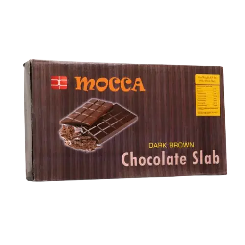 Mocca Dark Brown Chocolate Slab 2 kg – Premium Baking & Dessert Chocolate Block