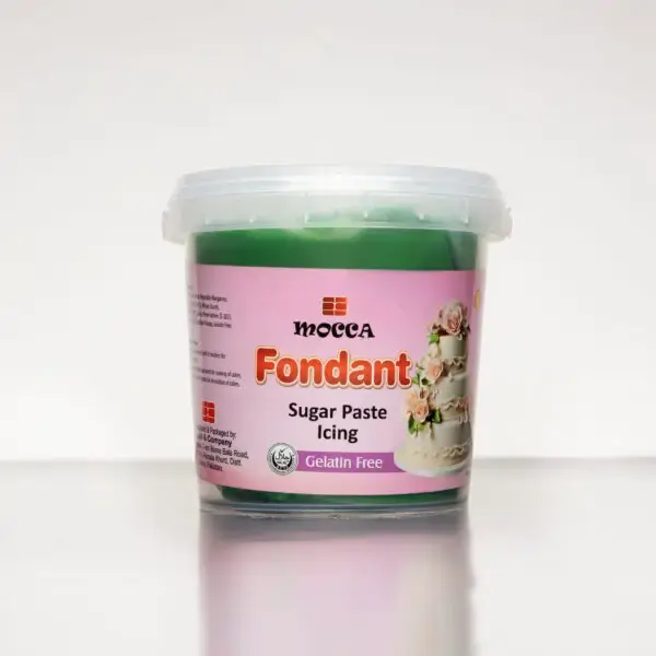 Mocca Green Fondant Sugar Paste 1kg – Soft & Vibrant Icing for Creative Cake Designs